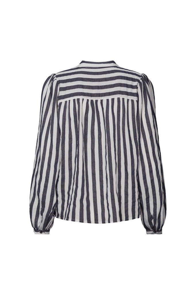 Lollys Laundry Skjorte - BonoLL Skjorte i Creme-Rød