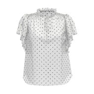 Co Couture Top Dionne Frill Dot