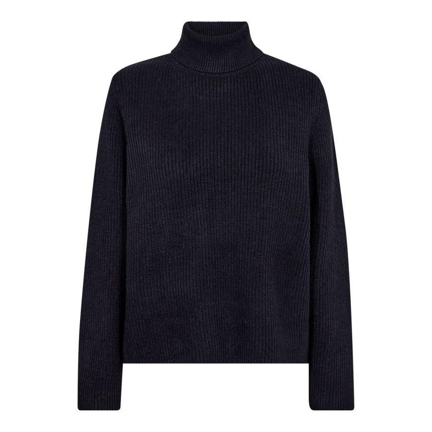 Co' Couture Strik Row Rib Roll Neck