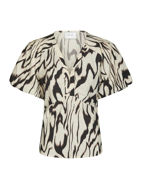 Neo Noir Bluse Irina Graphic Zag