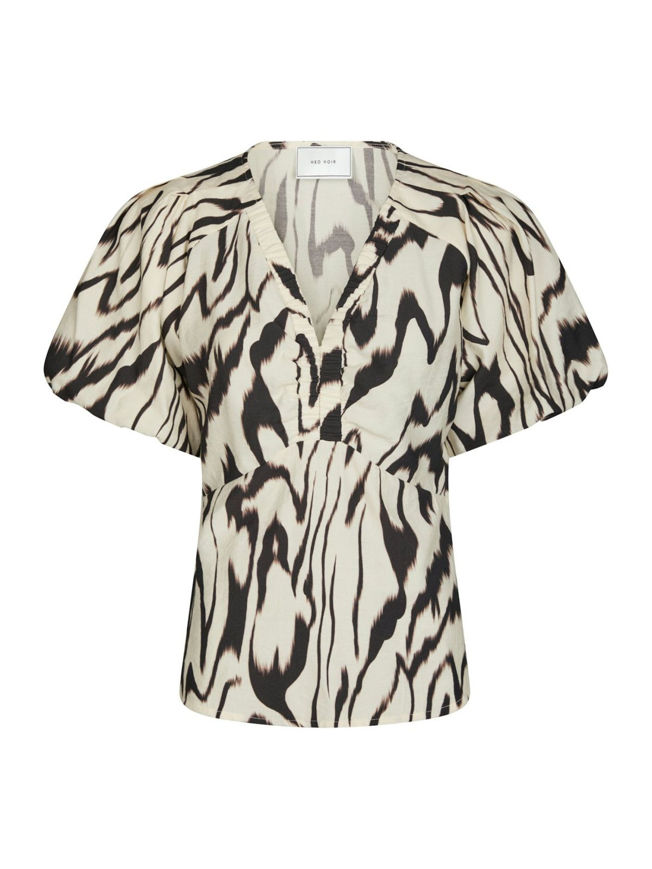 Neo Noir Bluse Irina Graphic Zag