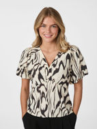 Neo Noir Bluse Irina Graphic Zag