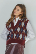 Co'Couture Vest Row Check
