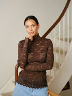 Neo Noir Bluse Liza Laceflower