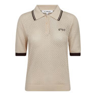 Co' Couture Polo Strik Lue Pointelle