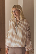 Gustav Bluse Annemie Embroidery