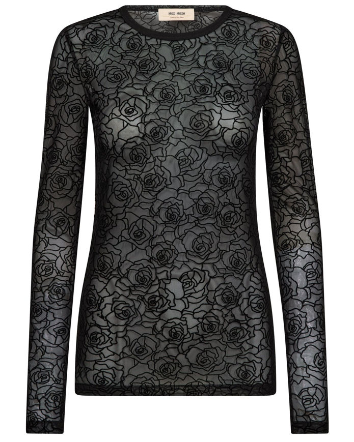 Mos Mosh Bluse Rose Mesh